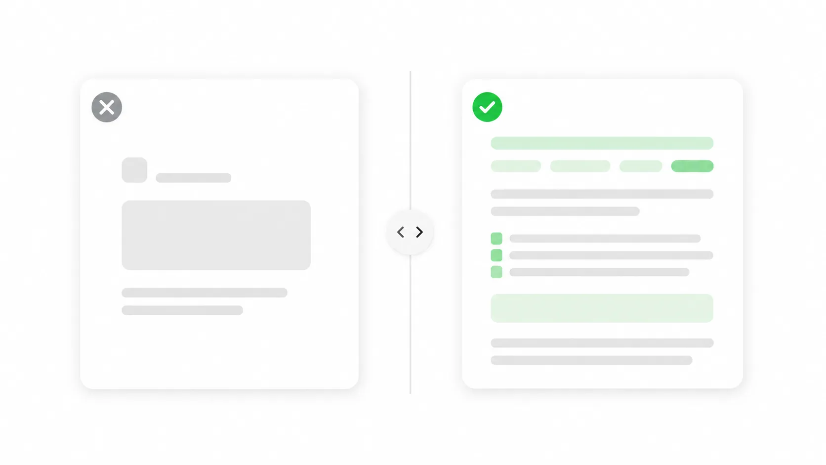 Before and after comparison of an input image and the structured prompt a strong tool generates